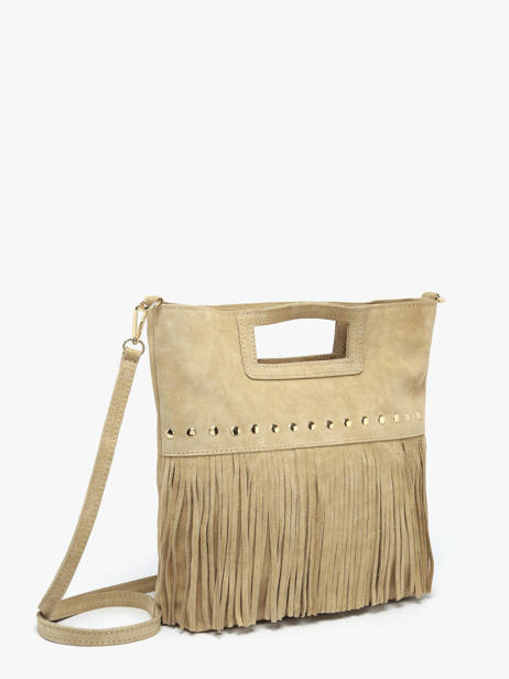 Shoulder Bag Velvet Milano Beige velvet VE25091 other view 1