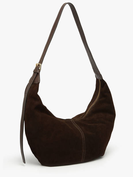 Shoulder Bag Velvet Caviar Milano Brown velvet caviar VC25091 other view 2