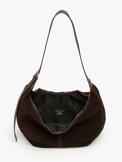 Shoulder Bag Velvet Caviar Milano Brown velvet caviar VC25091 other view 3