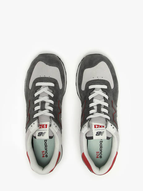 Sneakers 574 In Leather New balance Gray boy U574QGY other view 3