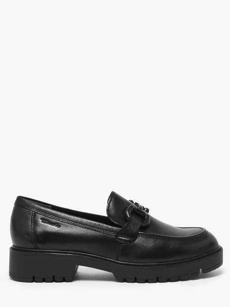 Moccasins In Leather Tamaris Black women 45