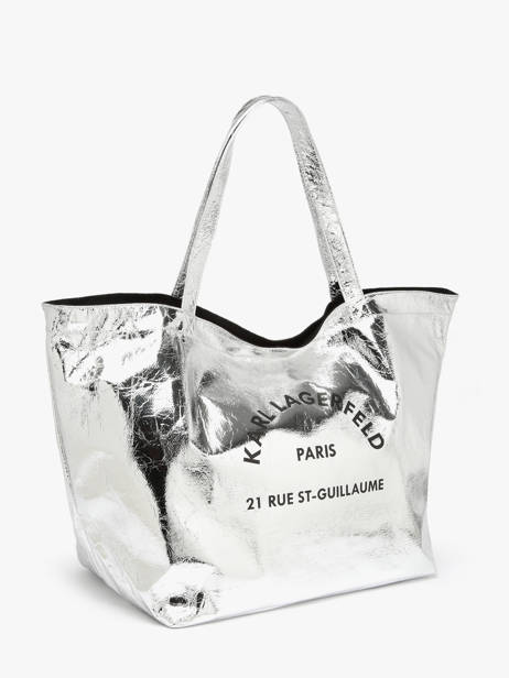 Metallic Rsg Tote Bag Karl lagerfeld Silver rsg A4W50054 other view 1