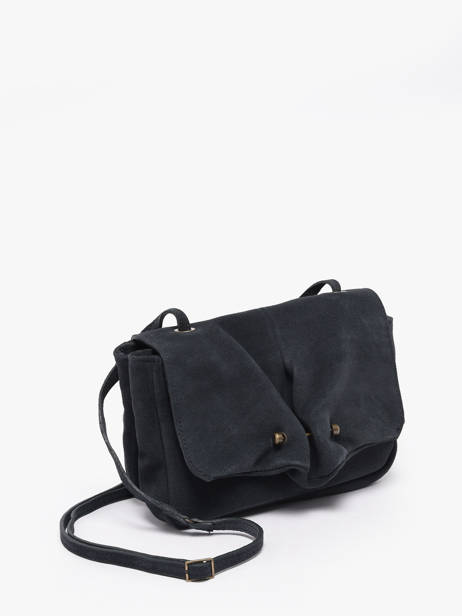 Shoulder Bag Leather Leather Biba Blue leather HAZ1L other view 1