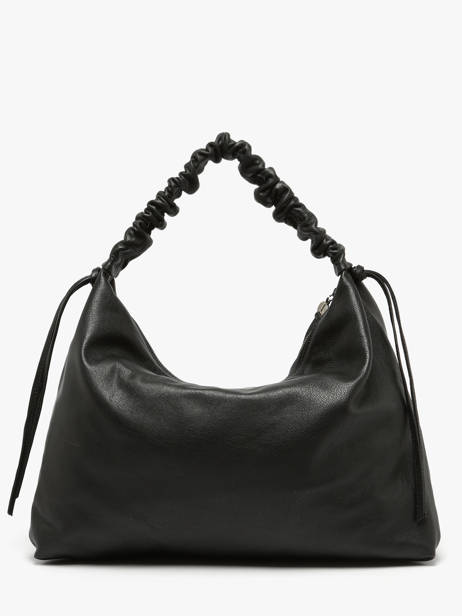 Shoulder Bag Leather Leather Biba Black leather KIB1L other view 3