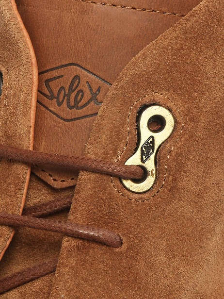 Bottines En Cuir Solex Marron men S3808 vue secondaire 2