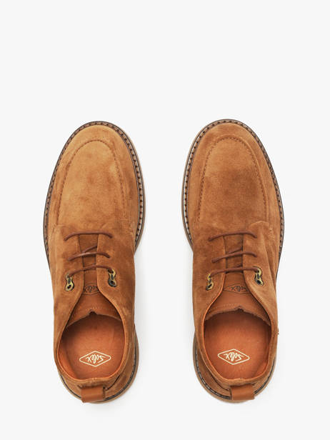 Bottines En Cuir Solex Marron men S3808 vue secondaire 3