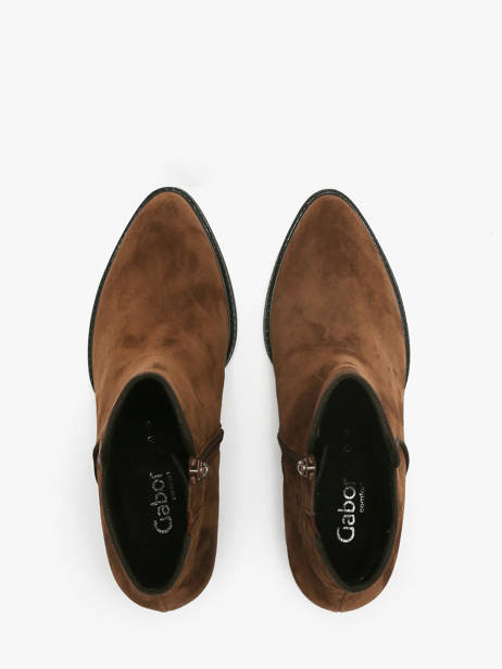 Heeled Boots In Leather Gabor Brown women 41 other view 3