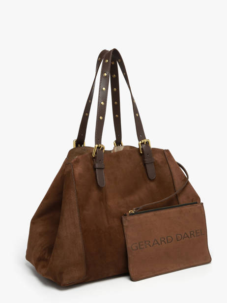 Sac Porté épaule Folk Light Cuir Gerard darel Marron folk light DCS45405 vue secondaire 2