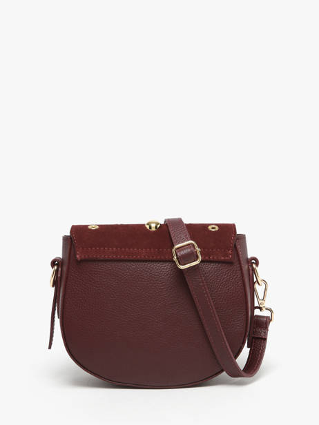 Shoulder Bag Velvet Studs Milano Red velvet studs VS25093 other view 4