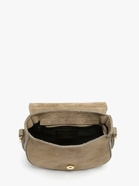 Sac Bandoulière Velvet Studs Milano Marron velvet studs VS25093 vue secondaire 3