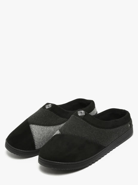 Slippers Isotoner Black men 98280 other view 1
