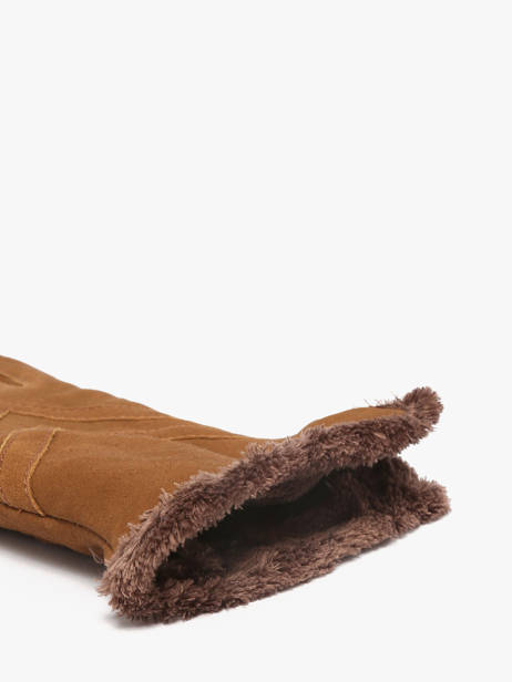 Gloves Isotoner Brown women gloves 85159 other view 1