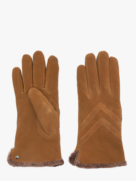 Gloves Isotoner Brown women gloves 85159