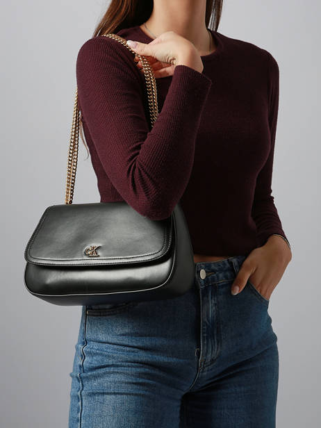 Sac Bandoulière Hardware Monogram Calvin klein jeans Noir hardware monogram 4F3171G vue secondaire 1