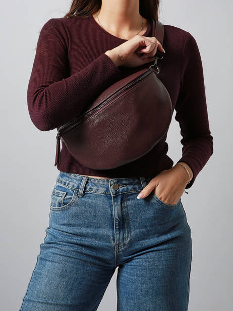 Leather Caviar Belt Bag Milano Red caviar CA21123 other view 1