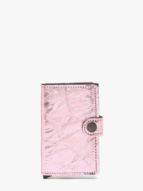 Leather Crunch Mini Wallet Secrid Pink crunch MCR