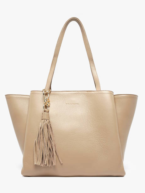 Shoulder Bag Helena Leather Francinel Beige helena 22947