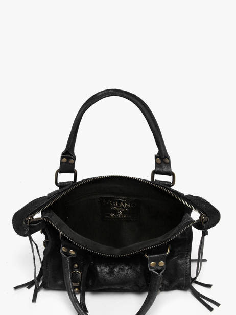 Satchel Spazzolato Leather Milano Black spazzolato SP24093 other view 3