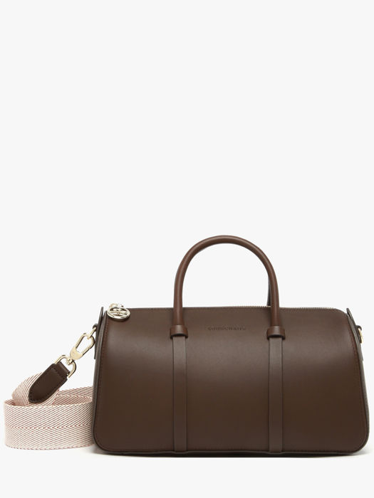 Longchamp Daylong chevron Handbag Brown