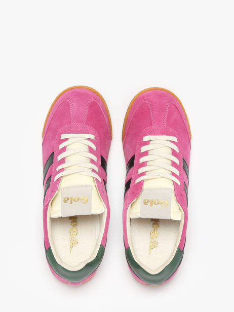 Sneakers Elan In Leather Gola Pink women CLB538 other view 3