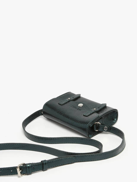 Leather Mini Indispensable Minuit Crossbody Bag Paul marius Green minuit MINIMIN other view 1