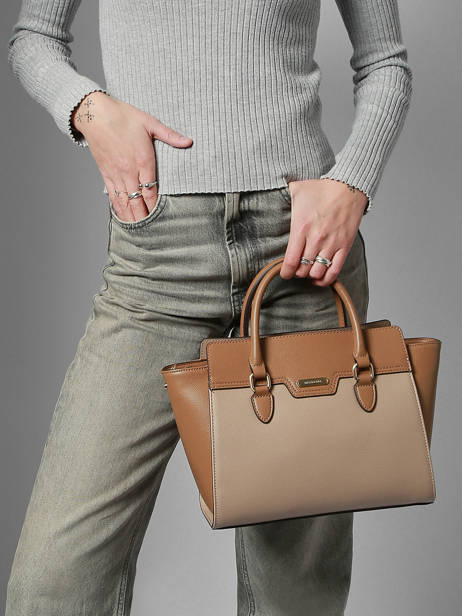 Satchel Merline Hexagona Beige merline 2520206 other view 1