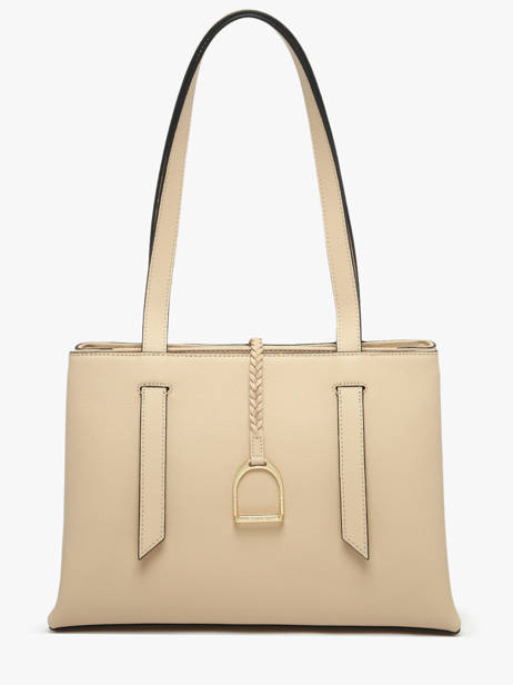 Shoulder Bag Torsade Leather Etrier Beige torsade ETOS173L