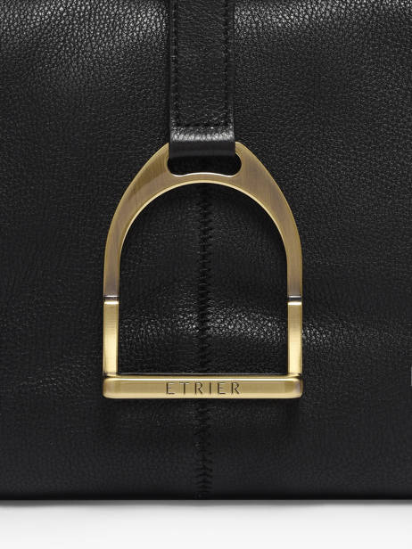 Shoulder Bag Etalon Leather Etrier Black etalon EETA197M other view 5