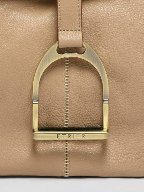 Shoulder Bag Etalon Leather Etrier Beige etalon EETA197S other view 5