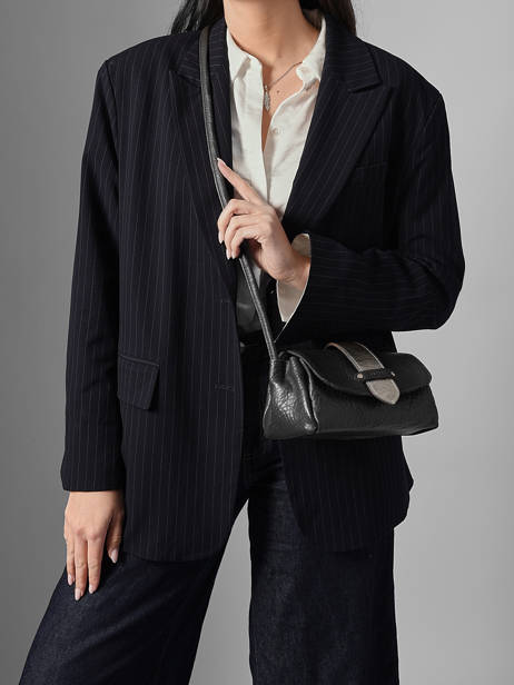 Shoulder Bag S Agnes Leather Etrier Black agnes EAGC205S other view 2