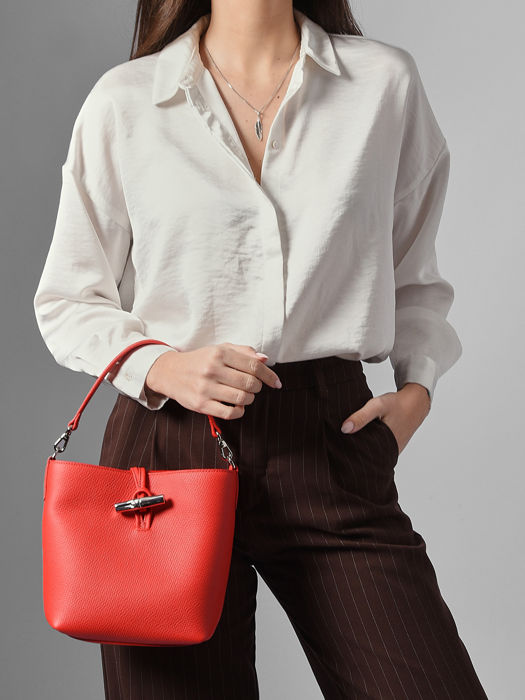 Longchamp Le roseau Messenger bag Red