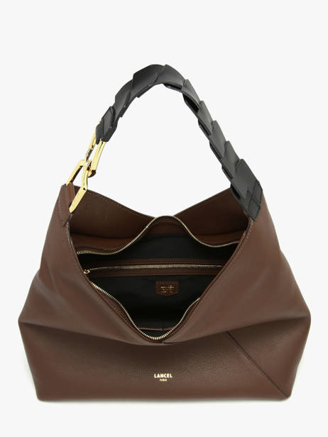 Shoulder Bag Pagode Leather Lancel Brown pagode A12510 other view 3