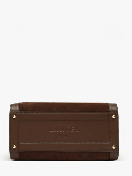 Medium Suede Leather Bcbg Bowling Bag Lancel Brown bcbg A13693 other view 4