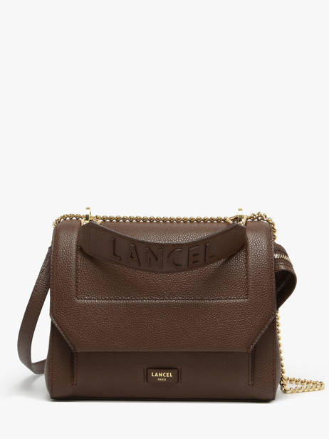 Top Handle M Ninon Leather Lancel Brown ninon A09222