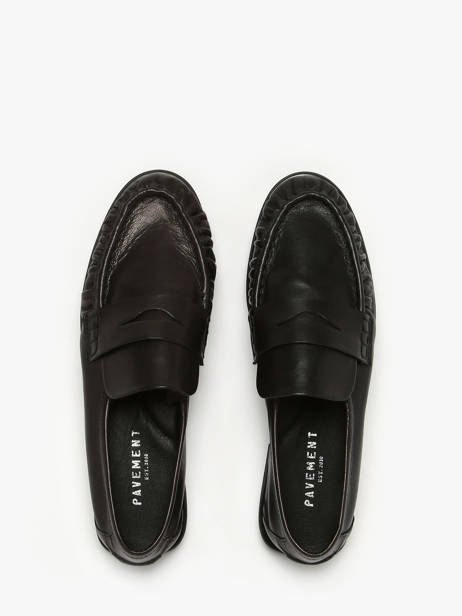 Moccasins In Leather Pavement Black accessoires 24139 other view 3