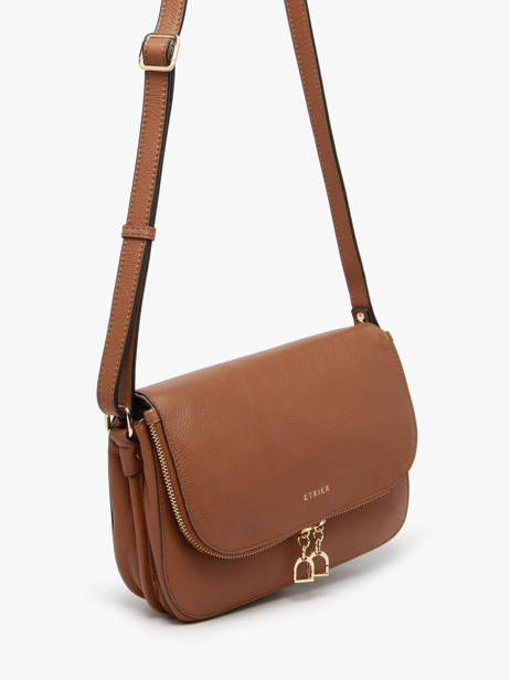 Sac Bandoulière M Tradition Cuir Etrier Marron tradition ETRA059M vue secondaire 2