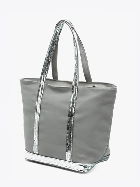 Satchel Cabas Cotton Vanessa bruno Gray cabas 1V40378 other view 1