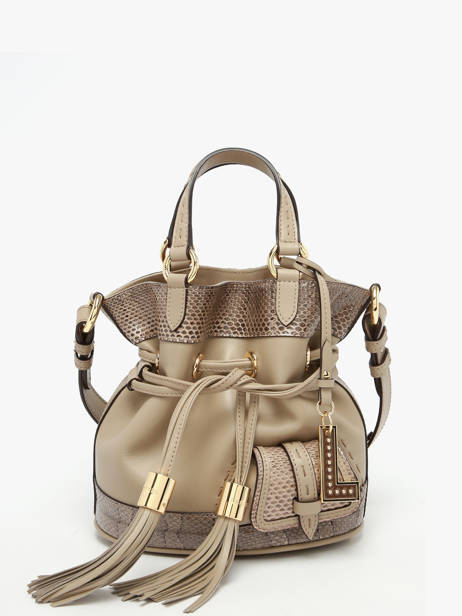 Small Leather Premier Flirt Ayers Bucket Bag Lancel Brown premier flirt A14014 other view 2