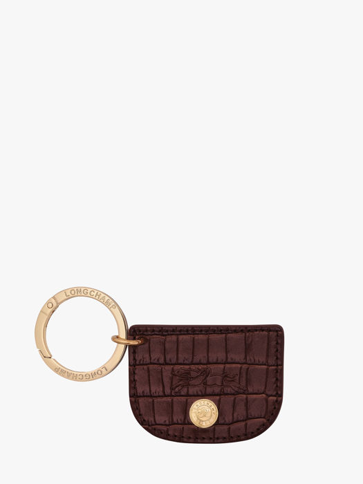 Longchamp Longchamp pocket croco Key rings Brown
