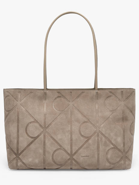 Sac Porté épaule Embossed Emblem Aspect Daim Calvin klein jeans Beige embossed emblem 4F3334G
