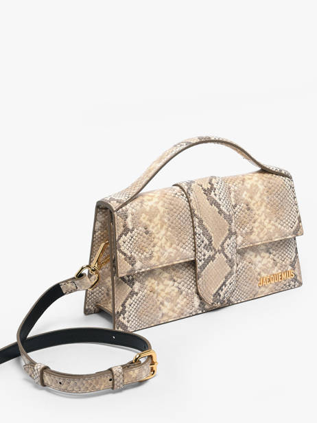 Preloved Leather Grand Bambino Crossbody Bag Jacquemus Beige second life 1565128 other view 3