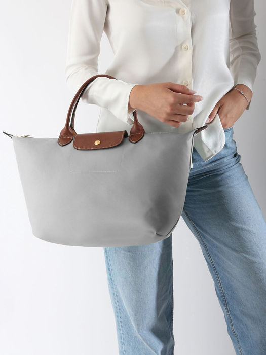Longchamp Le pliage original Sacs porté main Gris
