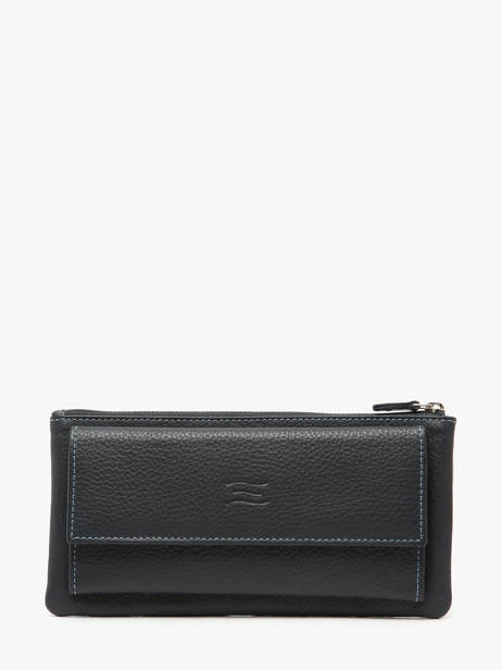 Wallet Leather Crinkles Blue caviar 14104