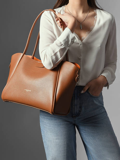 Sac Porté épaule Ida Double Cuir Lancaster Marron ida double 86 vue secondaire 1