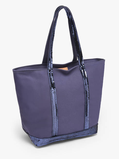 Satchel Cabas Cotton Vanessa bruno Violet cabas 1V40378 other view 1