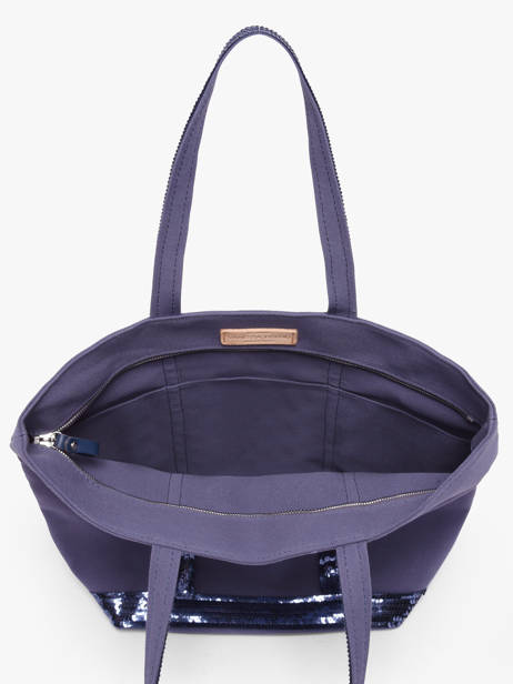 Satchel Cabas Cotton Vanessa bruno Violet cabas 1V40378 other view 2