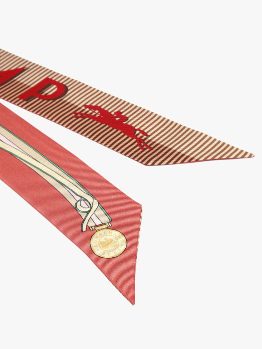 Longchamp Soie gots Scarf Pink