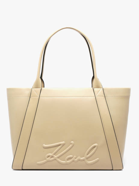 Sac Porté épaule K/ville Cuir Karl lagerfeld Beige k ville B1W30066
