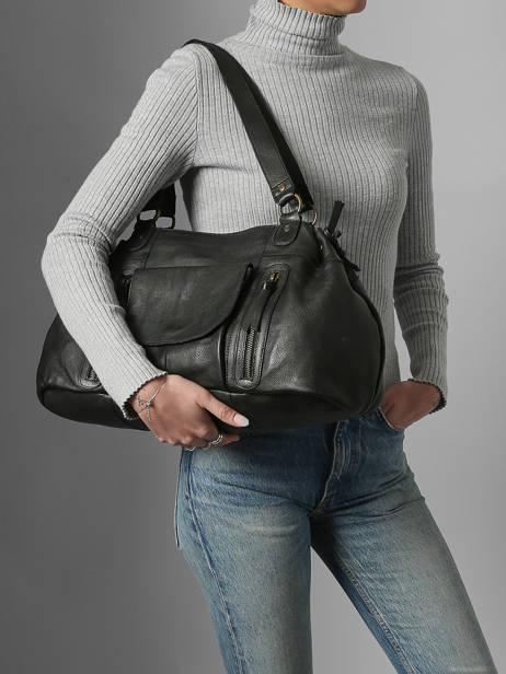 Shopper Pihanna Leather Pieces Black pihanna 17076422 other view 1