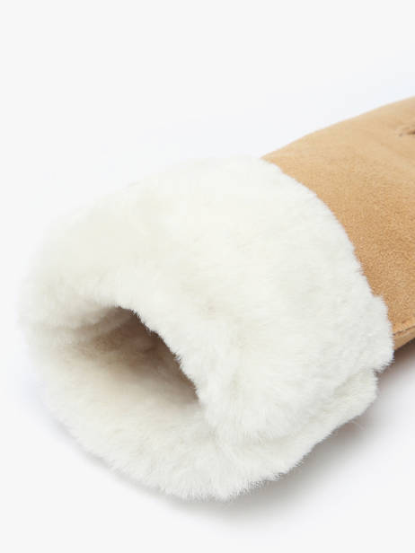 Gloves Isotoner Brown women gloves 68667 other view 1